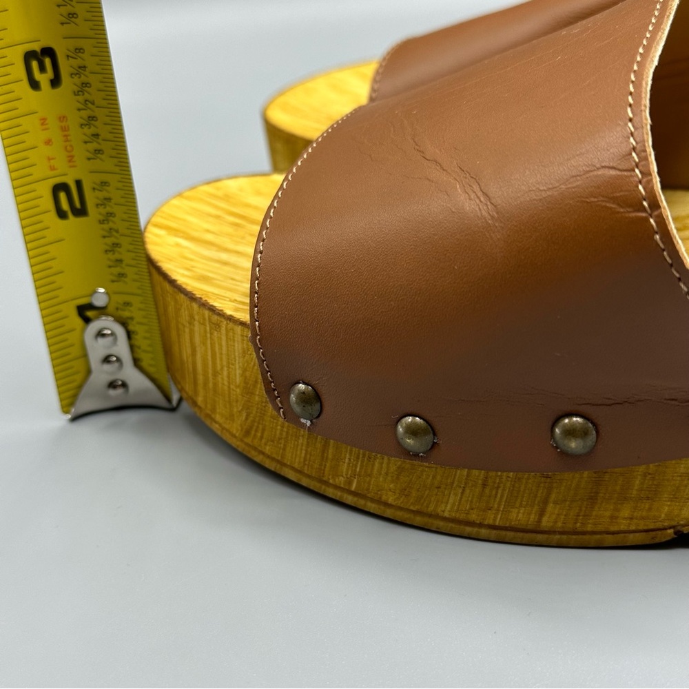 Seychelles Leather Slides Clog Sandals Women’s Size 9 Brown Made In Italy - Picture 12 of 12